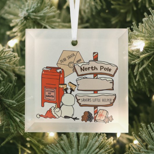 Persoonlijke hulpje van de Kerstman Glas Ornament (Insitu)