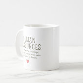 Persoonlijke Human Resources Koffiemok (Voorkant links)