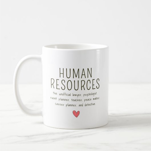 Persoonlijke Human Resources Koffiemok (Links)