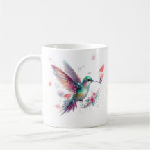 Persoonlijke Hummingbird Bloemenserviesmokkop