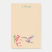 Persoonlijke Hummingbird en Flowers Post het Nota Post-it® Notes (Voorkant)