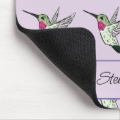 Persoonlijke Hummingbird Lavender Mousepad Muismat (Hoek)