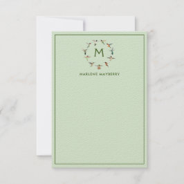 Persoonlijke Hummingbird Note Kaart