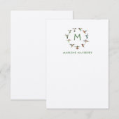 Persoonlijke Hummingbird Note Kaart (Voorkant / Achterkant)