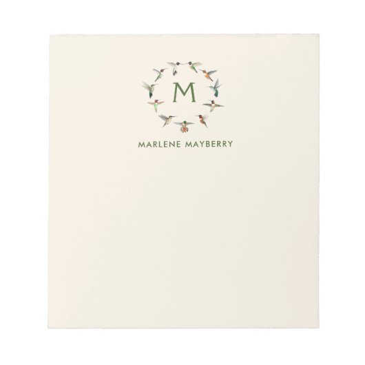 Persoonlijke Hummingbird Notitieblok (Voorkant)