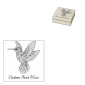 Persoonlijke Hummingbird Rubberstempel (Gestempeld)