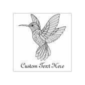 Persoonlijke Hummingbird Rubberstempel (Afrduk)