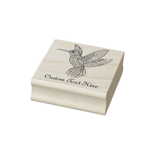 Persoonlijke Hummingbird Rubberstempel (Stempel)