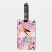 Persoonlijke Hummingbird Waterverf Bagagelabel (Achterkant verticaal)