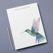 Persoonlijke Hummingbird Waterverf Note Card Notitiekaartje