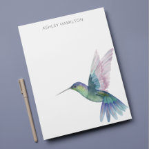 Persoonlijke Hummingbird Waterverf Note Card