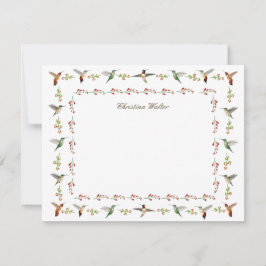 Persoonlijke Hummingvogels Notitiekaartje