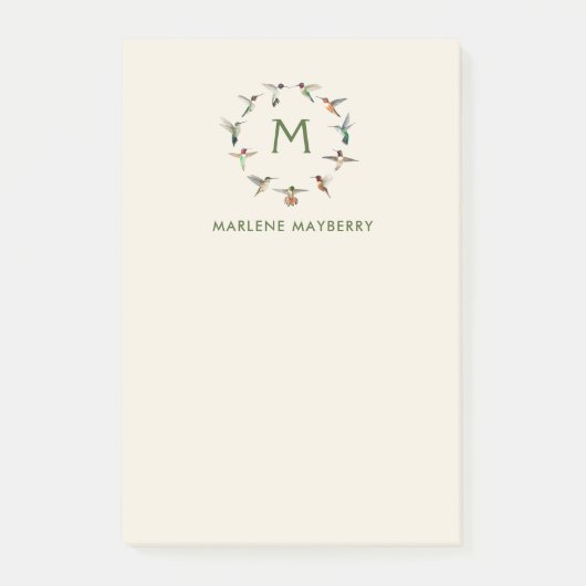Persoonlijke Hummingvogels Post-it® Notes (Voorkant)