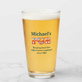 Persoonlijke Humoristische Pub Glas