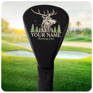 Persoonlijke Hunter Deer Elk Antler Hunting Club Golfheadcover