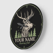 Persoonlijke Hunter Deer Elk Antler Hunting Club Grote Klok (Hoek)