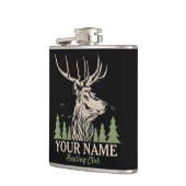 Persoonlijke Hunter Deer Elk Antler Hunting Club Heupfles (Links)