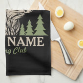 Persoonlijke Hunter Deer Elk Antler Hunting Club Theedoek (Quarter Fold)