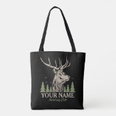 Persoonlijke Hunter Deer Elk Antler Hunting Club Tote Bag (Achterkant)
