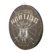 Persoonlijke Hunter NAME Deer Rifle Hunting Club Dartbord (Voorkant Rechts)