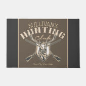 Persoonlijke Hunter NAME Deer Rifle Hunting Club Deurmat (Voorkant)