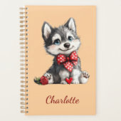 Persoonlijke Husky met eigen naam Planner (Voorkant)