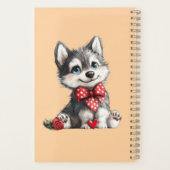 Persoonlijke Husky met eigen naam Planner (Achterkant)