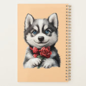 Persoonlijke Husky met eigen naam Planner (Achterkant)