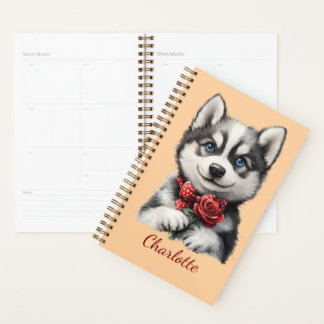 Persoonlijke Husky met eigen naam Planner