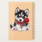Persoonlijke Husky met eigen naam Planner (Achterkant)