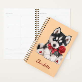 Persoonlijke Husky met eigen naam Planner