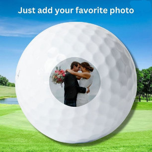 Persoonlijke Huwelijk of Jubileum Foto op Maat Golfballen
