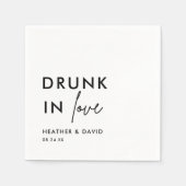 Persoonlijke huwelijks servetten voor de moderne d (Voorkant)