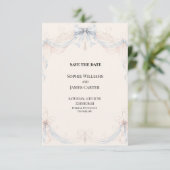 Persoonlijke huwelijksaankondiging save the date (Staand voorkant)