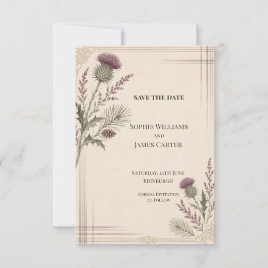 Persoonlijke huwelijksaankondiging 'Save the Date' Save The Date (Voorkant)