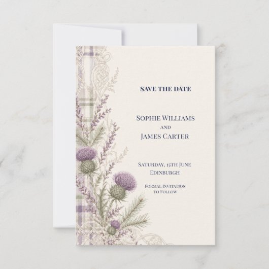 Persoonlijke huwelijksaankondiging 'Save the Date' Save The Date (Voorkant)