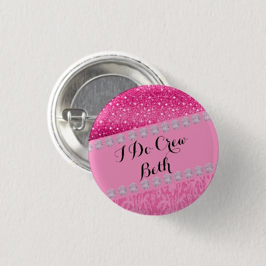 Persoonlijke huwelijksbriefing Ik doe Button (Voorkant /achterkant)