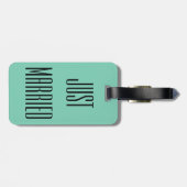 Persoonlijke huwelijkscadeau bagagesticker voor Mr Bagagelabel (Achterkant horizontaal)