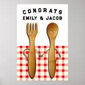 Persoonlijke huwelijksdecoratie poster (Voorkant)