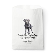 Persoonlijke Huwelijksfeest Black Lab Huisdier