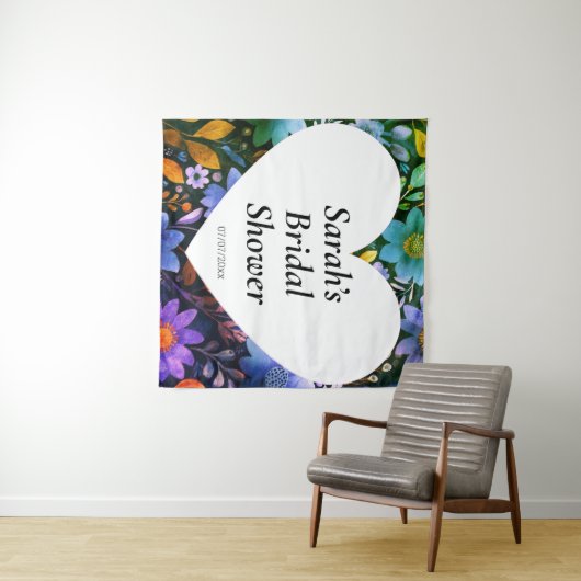 Persoonlijke huwelijksfeest muurposter wandkleed (In Situ (horizontaal))
