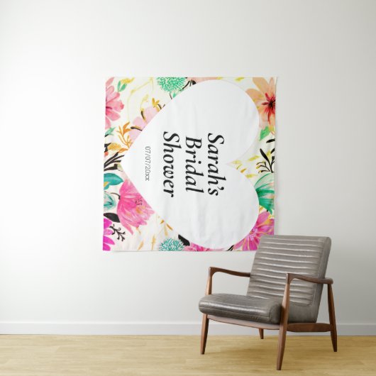 Persoonlijke huwelijksfeest muurposter wandkleed (In Situ (horizontaal))