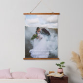 Persoonlijke huwelijksfoto hangend wandkleed (Slaapkamer)