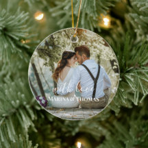 Persoonlijke huwelijksfoto met moderne kalligrafie