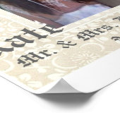 Persoonlijke huwelijksfoto poster (Hoek)