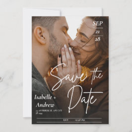 Persoonlijke huwelijksfotokaart Save the Date