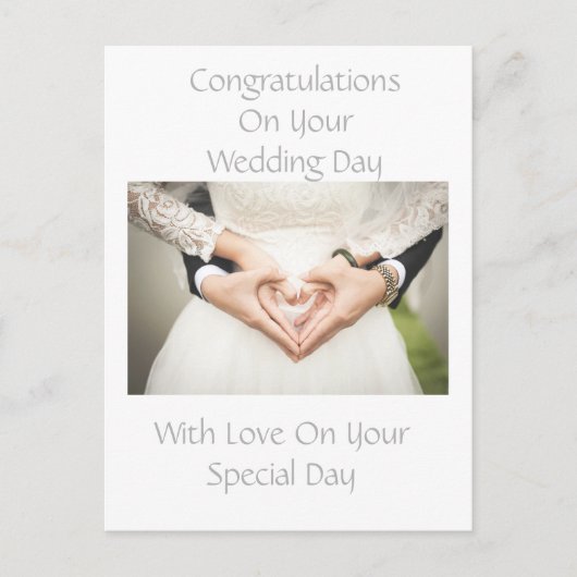 Persoonlijke Huwelijksgelwensen Ansichtkaart Briefkaart (Voorkant)