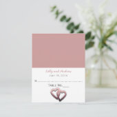 Persoonlijke huwelijkskaart kaart (Staand voorkant)