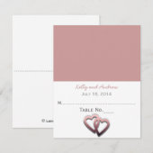 Persoonlijke huwelijkskaart kaart (Voorkant / Achterkant)