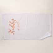 Persoonlijke huwelijksreis - Aangepaste handdoeken (Voorkant)